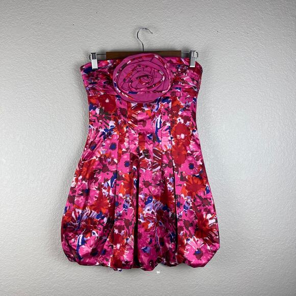 BCBGMaxAzria Strapless Bubble Cocktail Dress S 2 - Picture 2 of 4
